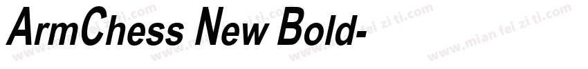 ArmChess New Bold字体转换
